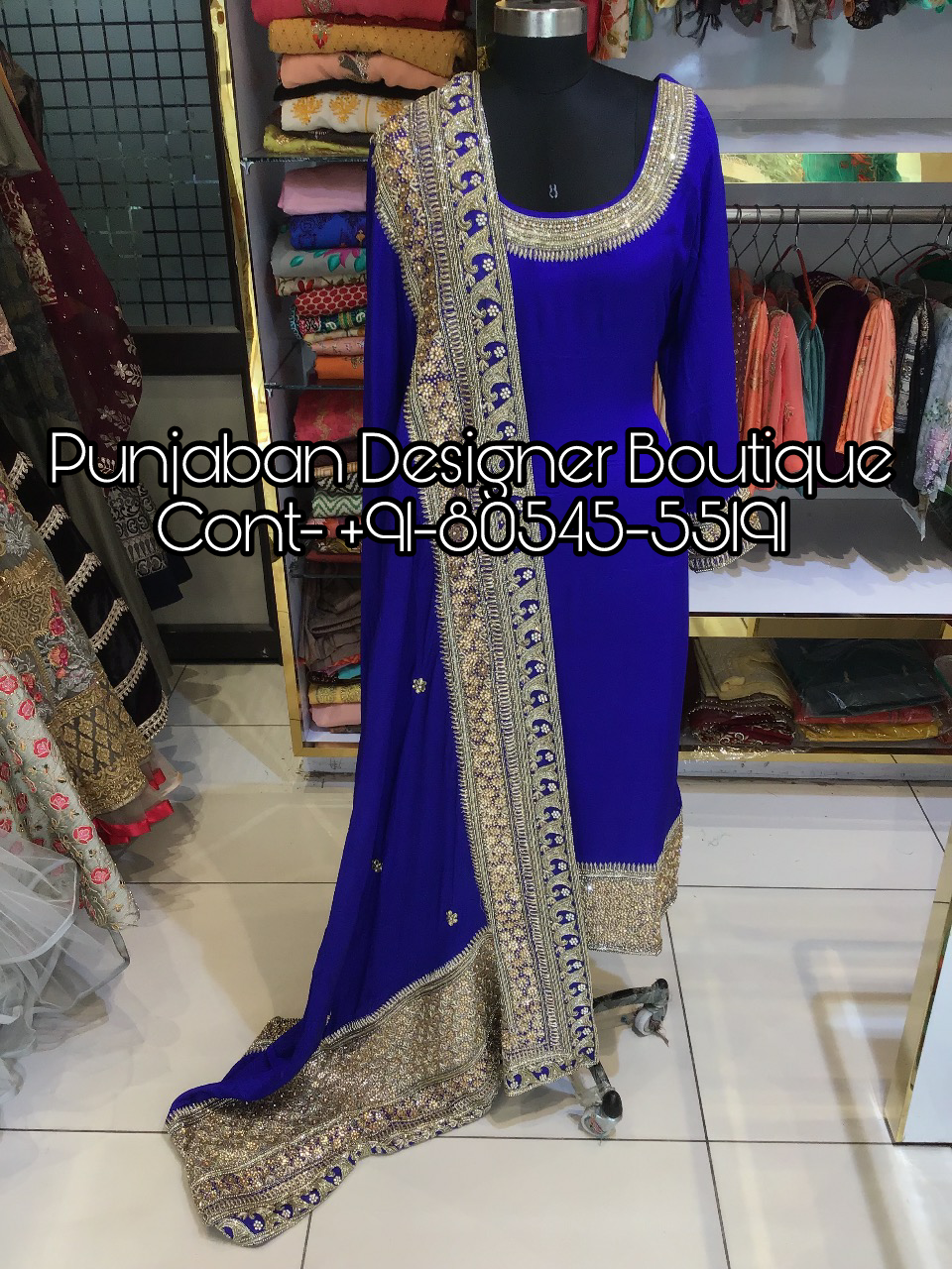 Pajami Suit With Long Kurta | Maharani Designer Boutique