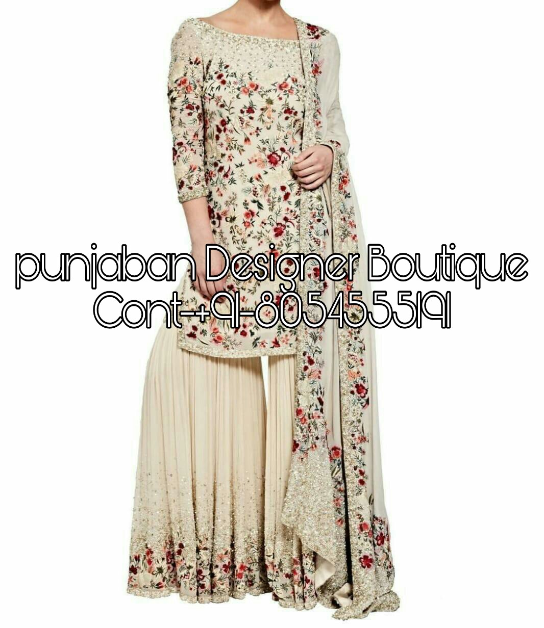 Beautiful Cotton KurtiSharara set with beautiful embellishments  Sharara  designs Fashion Simple pakistani dresses