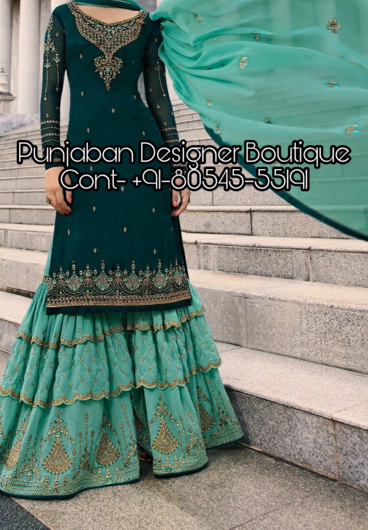 Buy Party Wear Punjabi Sharara Suits for Women Online from India's Luxury  Designers 2024