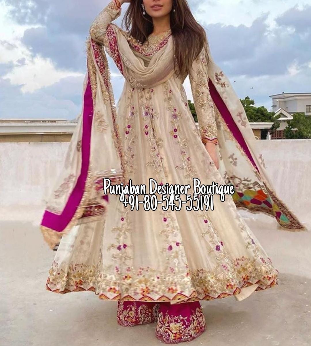 Pakistani Single Color Plain Full Flared Anarkali Dress Designer Dupatta, 3  Pc Salwar Kameez Readymade Indian Dress Partywear - Etsy