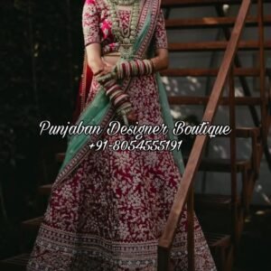 Red Bridal Lehenga Online USA