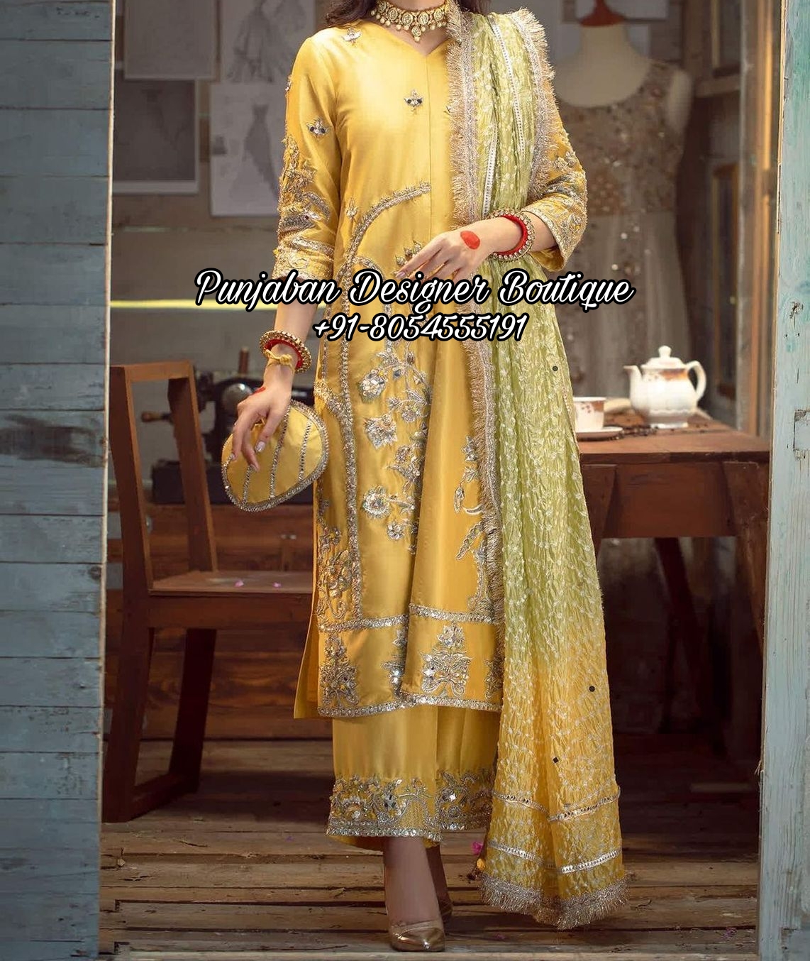 Georgette Unstitched Suit with Hand Embroidery
