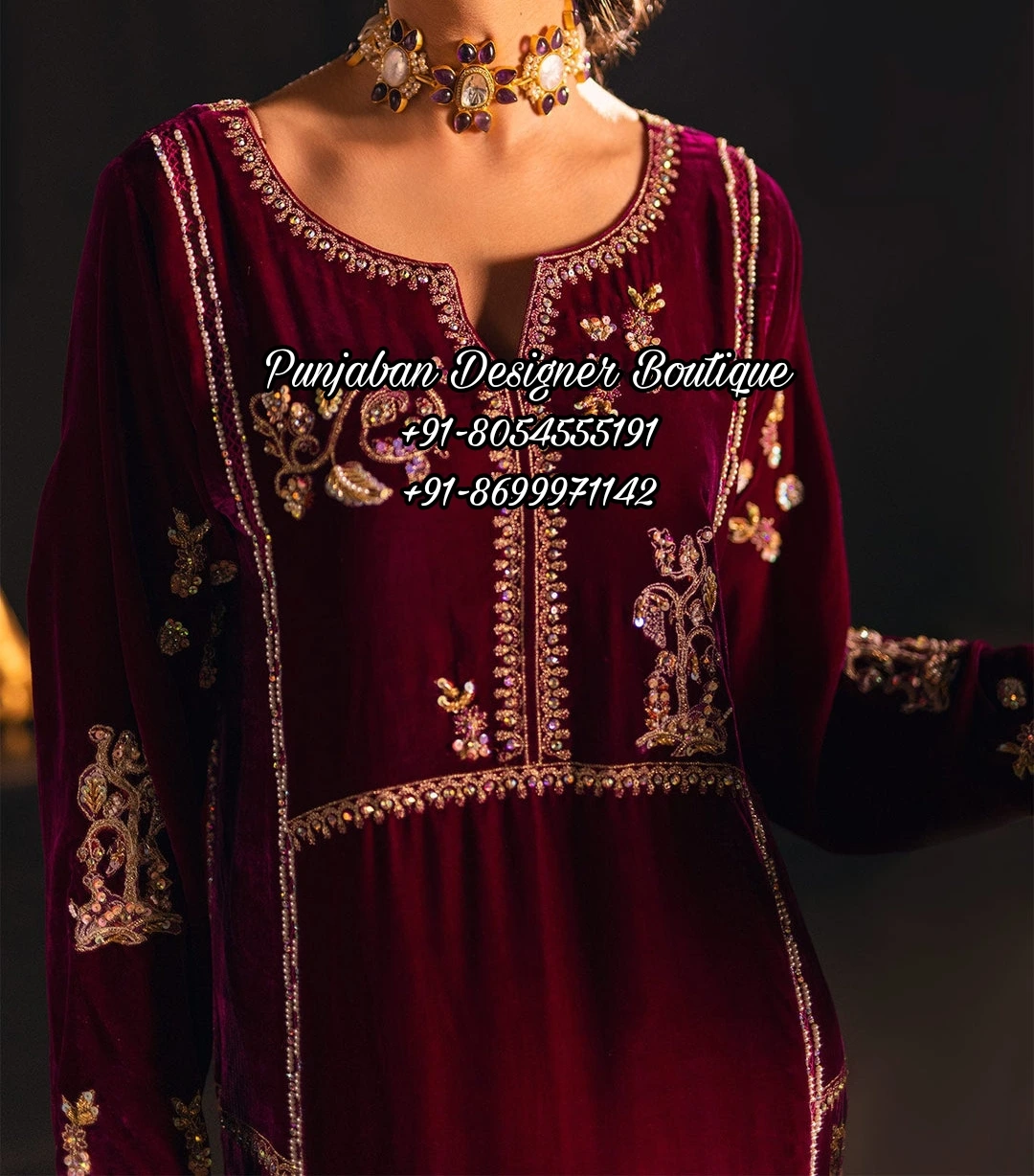 Neck Designs Of Punjabi Suit | Maharani Designer Boutique