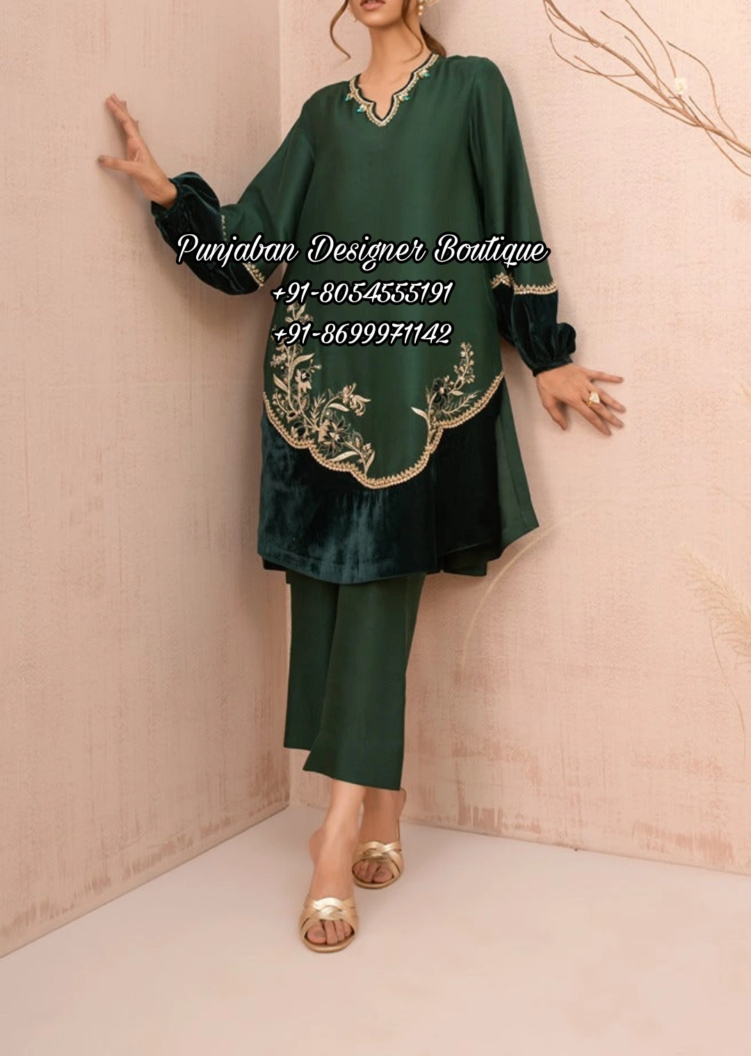 Buy Fashion Valley Women's Crepe Unstitched Suit | Patiyala | Patiala  Churidar Punjabi Dress Material | Green at Amazon.in