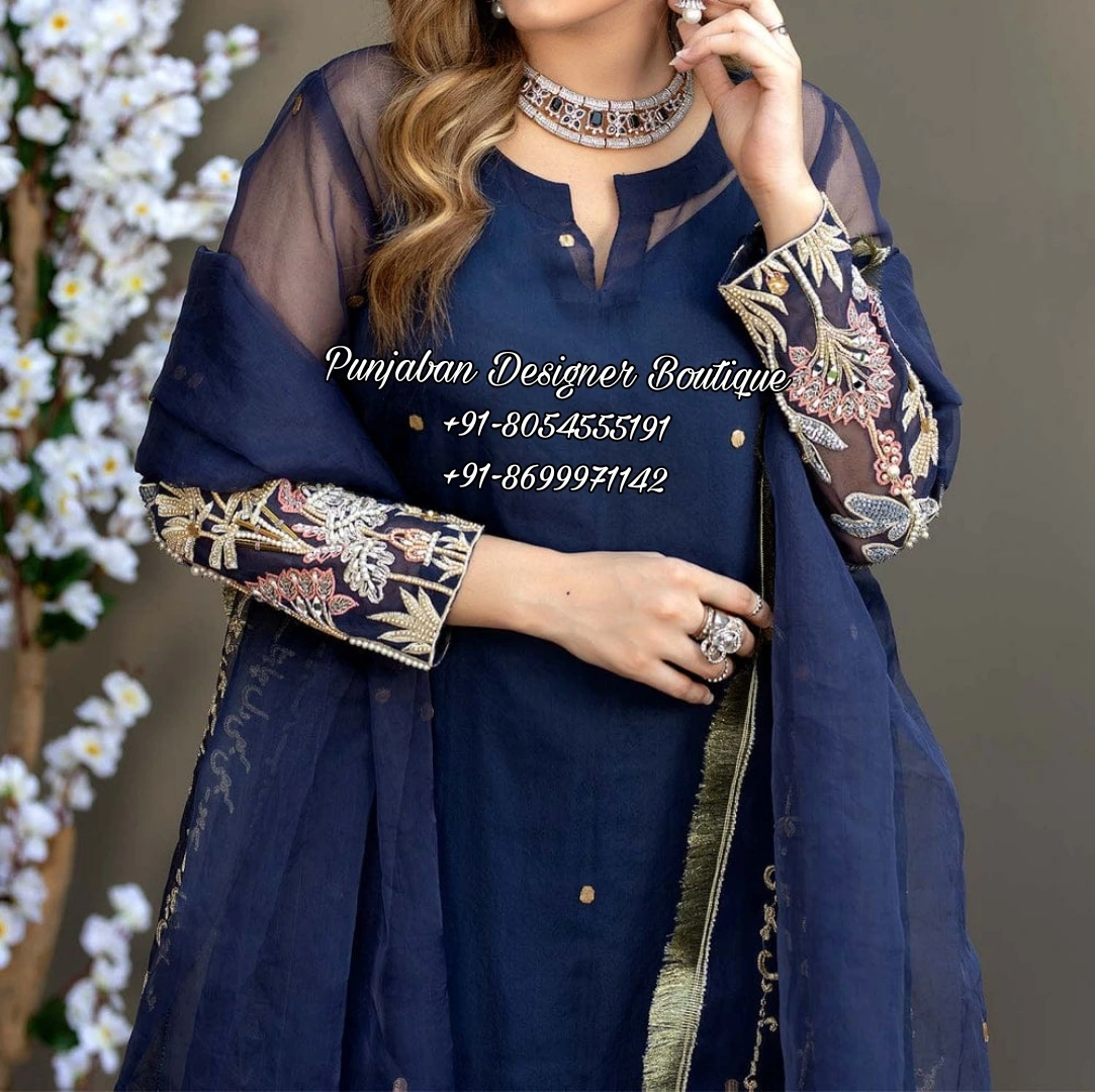 Indian silk Wedding salwar kameez in grey color 15205