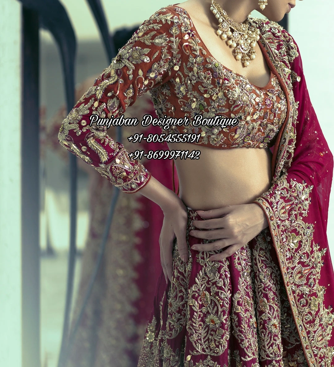 Bridal Lehenga Blouse Design | Punjaban Designer Boutique