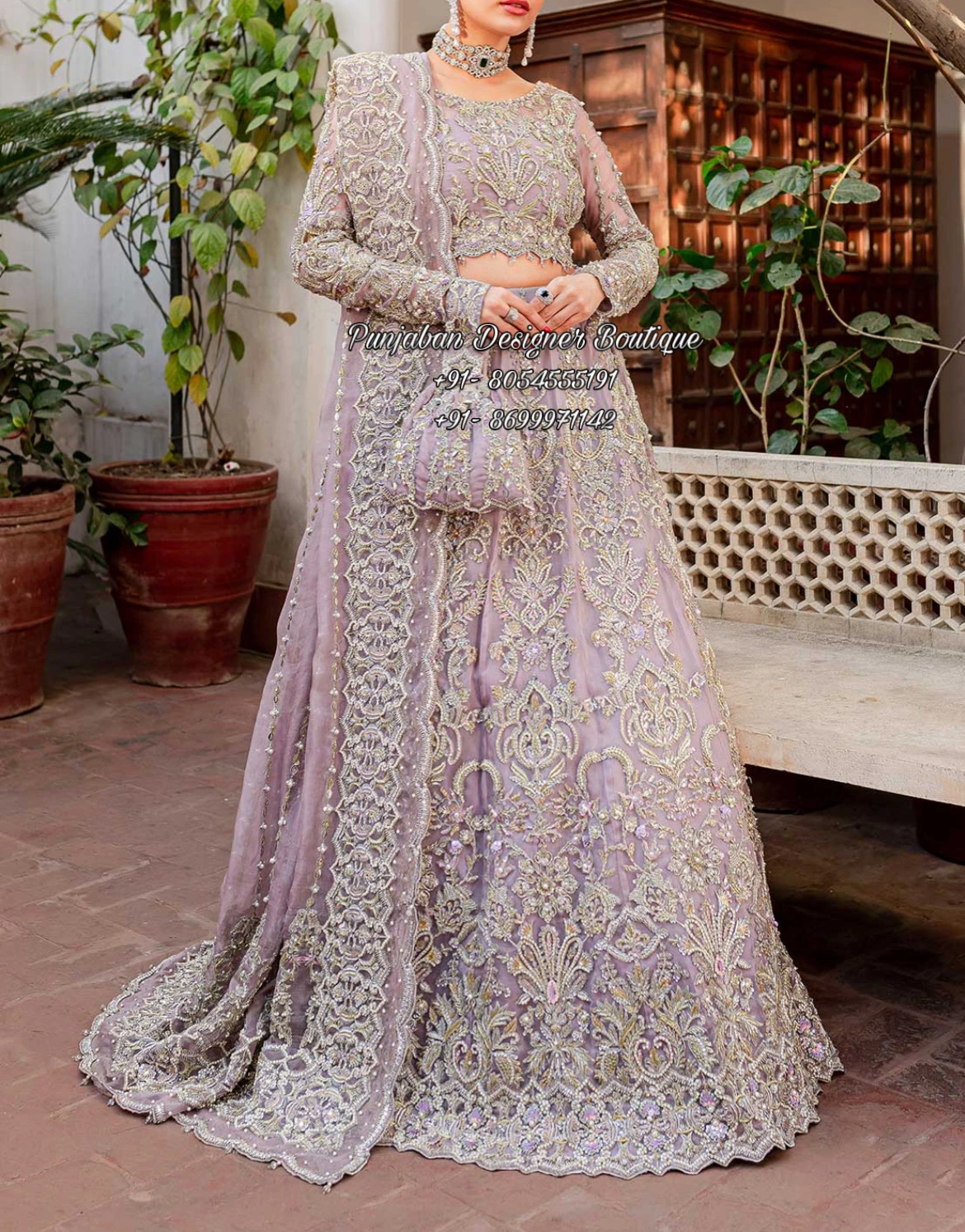 Pakistani Indian Wedding Party Wear Designer Maxi Dress.Color Peach Brand  New | eBay