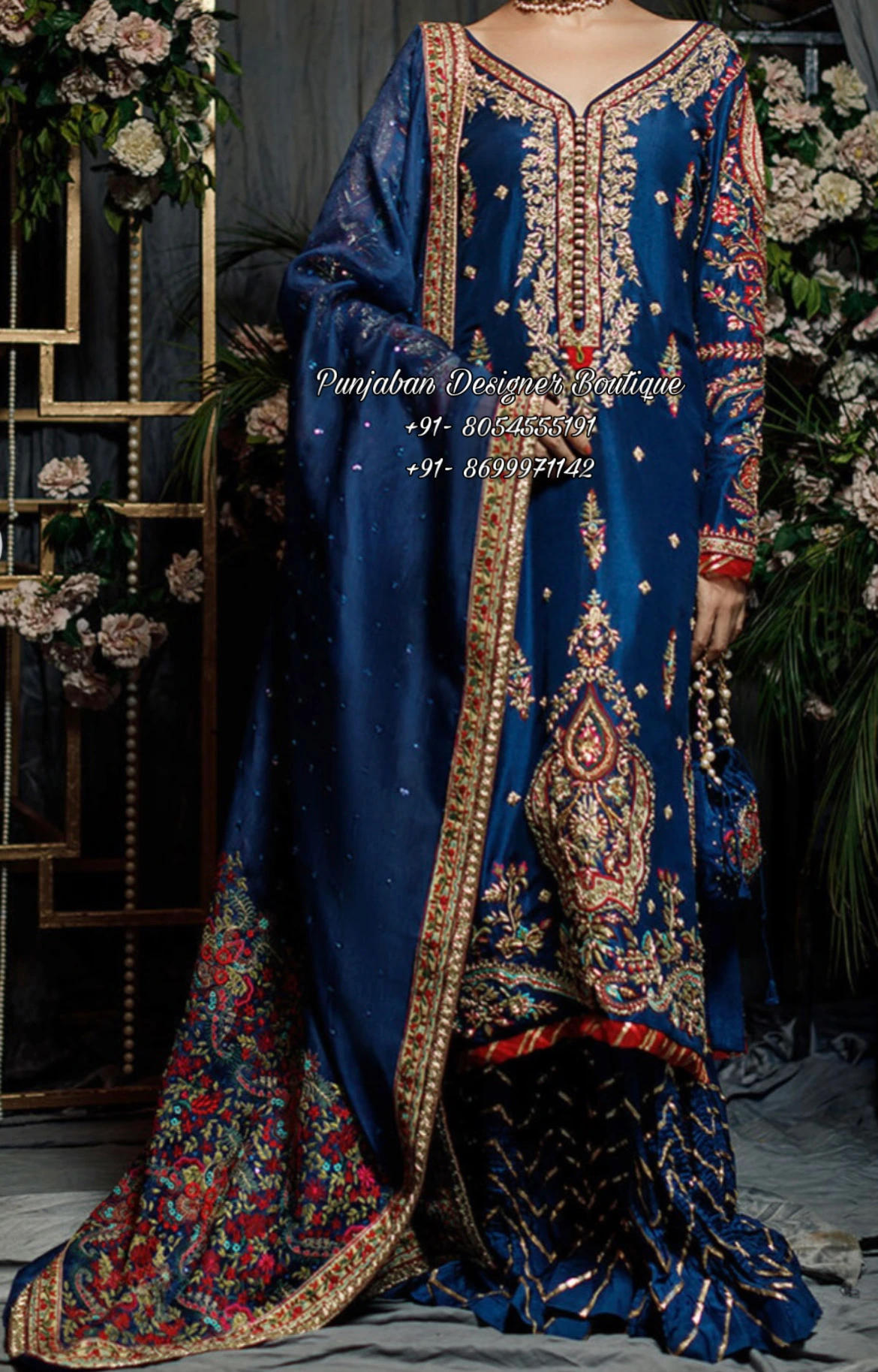 Velvet Heavy Embroidered Wedding Wear Long Anarkali Suit at Rs 2895 in Surat-bdsngoinhaviet.com.vn