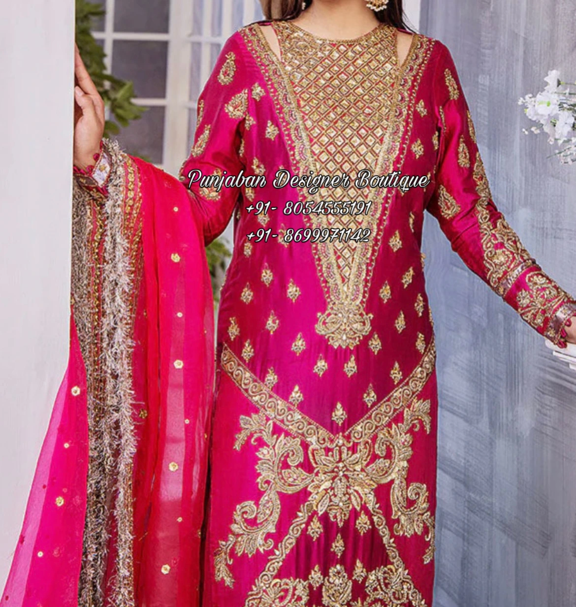 Designer Bridal Heavy Embroidered Red Color Lehenga Choli