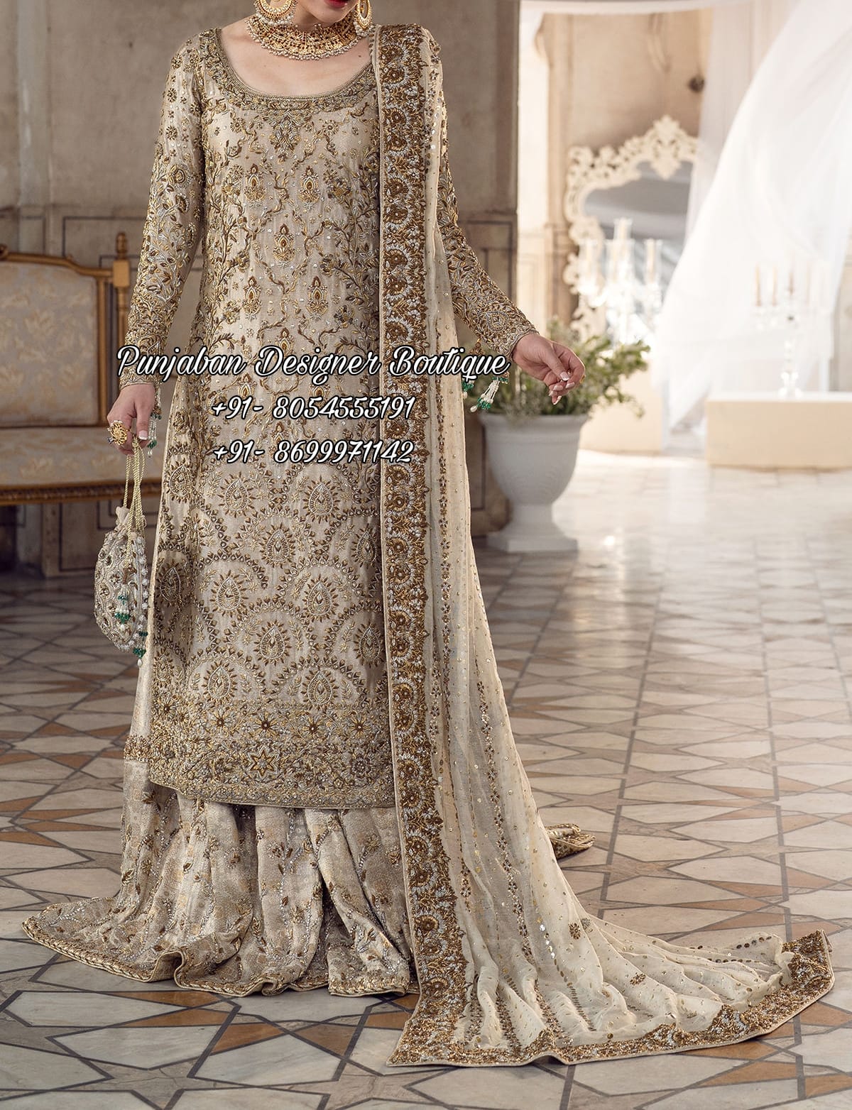 Punjabi Suit Neck Design Front | Punjaban Designer Boutique